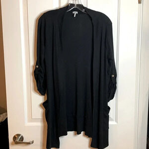 EUC women’s SPLENDID BLACK BUTTONLESS CARDIGAN SIZE MEDIUM